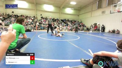 46-52 lbs Rr Rnd 2 - Averly Pittman, Spartan Wrestling Fort Smith vs Loxleigh Brown, Brushy Wrestling Club