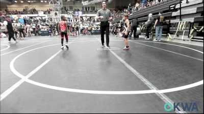 61 lbs Consi Of 8 #2 - Sage Robson, CacheWrestlingClub vs Legend Ramsey, Del City Little League Wrestling