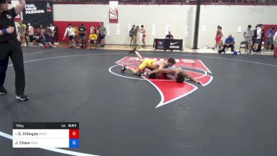 70 kg Round Of 64 - Samuel Hillegas, West Virginia Regional Training Center vs Jonah Chew, Riddle Wrestling Club