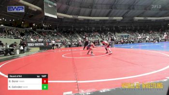 64 lbs Round Of 64 - Braxton Borer, Hawks WC Lincoln, Ne vs Kaiden Galindez, Massa's Maniacs