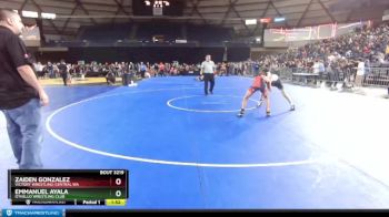 120 lbs Champ. Round 1 - Zaiden Gonzalez, Victory Wrestling-Central WA vs Emmanuel Ayala, Othello Wrestling Club