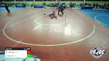 120 lbs Final - Weston Johnson, Hilldale Youth Wrestling Club vs Zac Cannon, Piedmont