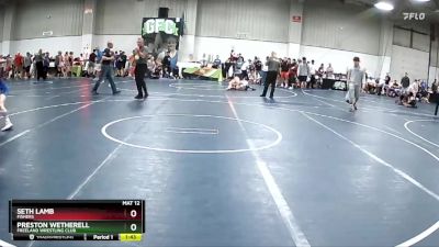 112 lbs Cons. Round 2 - Seth Lamb, Fishers vs Preston Wetherell, Freeland Wrestling Club