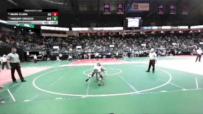 122 lbs Semifinal - Vincent Orozco, WPW1 vs Mark Clark, BKV1