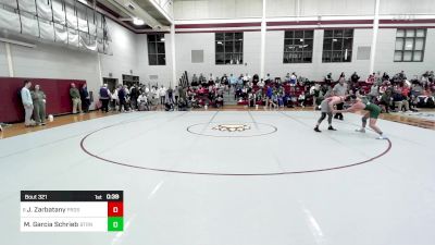 150 lbs Consi Of 16 #1 - John Zarbatany, Providence Day School vs Matias Garcia Schrieber, Blessed Trinity