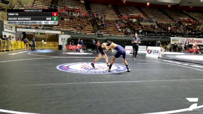 Cadet Boys Lower - 120 lbs Champ. Round 2 - Vinh Ta vs Julian Martinez, Bullard High School Wrestling