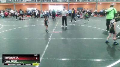 45 lbs Cons. Round 5 - Masai Oliver, Summerville Takedown Club vs Jaxson Smith, Cobra Wrestling Club