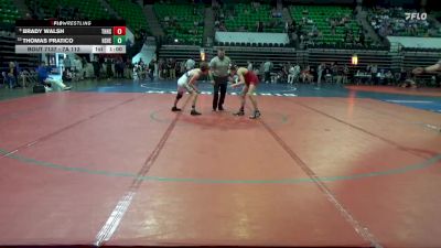 7A 113 lbs Cons. Round 2 - Thomas Pratico, Huntsville vs Brady Walsh, Thompson HS