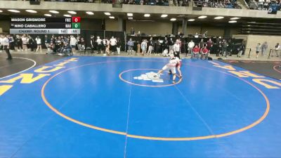 150 lbs Champ. Round 1 - Nino Caballero, Mahomet-Seymour vs Mason Grismore, Morrison