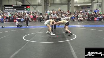 106 lbs Quarterfinal - Colton Nelson, Derby vs Lane Allen, Paola