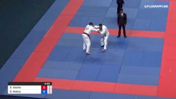 Bruno Adolfo De Almeida Lins vs Dimithrius Matos 2018 Abu Dhabi Grand Slam Rio De Janeiro