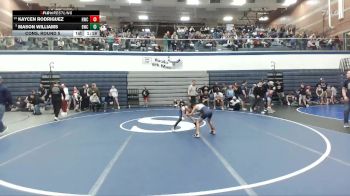63 lbs Cons. Round 5 - Kaycen Rodriguez, Hawk Wrestling Club vs Mason Williams, Bonneville Wrestling Club
