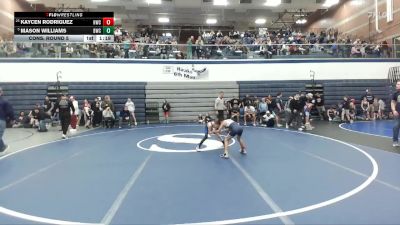 63 lbs Cons. Round 5 - Kaycen Rodriguez, Hawk Wrestling Club vs Mason Williams, Bonneville Wrestling Club