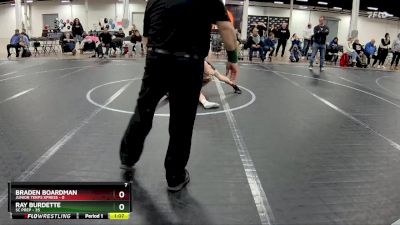 100 lbs Round 2 (4 Team) - Ray Burdette, SC Prep vs Braden Boardman, Junior Terps Xpress