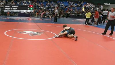126 lbs Consi Of 32 #2 - Bradley Wagner, PA vs Mason Whitney, PA