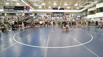 106 lbs Quarterfinal - Ryker Olsen, Northside Wrestling Club vs Brady Kuehn, Grantsville Wrestling Club