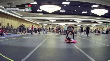 37 lbs Quarterfinal - Brielle Cablay, Pounders WC vs Kynzlee Alvarado, Golden Backs