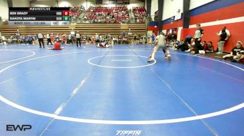 112 lbs Consi Of 4 - Ben Brady, Verdigris vs Dakota Martin, Glenpool