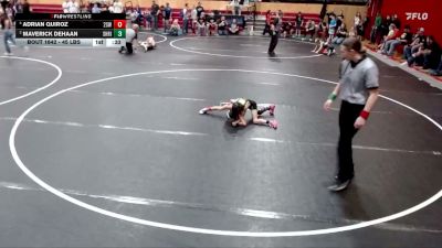 45 lbs 2nd Place Match - Maverick DeHaan, Shootbox Rigby vs Adrian Quiroz, 208 Spartan WC