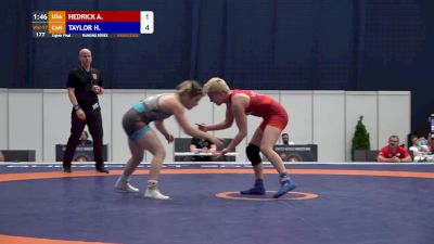 57 kg 1/8 - Alexandra Hedrick, USA vs Hannah Taylor, CAN