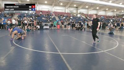 235 lbs Champ. Round 3 - Maycee Hales, Sanderson Wrestling Academy vs Abby Lapp, Eaglecrest Wrestling Club