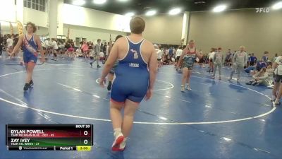 285 lbs Round 3 (16 Team) - Dylan Powell, Team Michigan Blue - DEV vs Zay Ivey, Team STL White