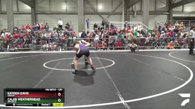 120 lbs Cons. Round 1 - Caleb Weatherhead, Republic vs Kayden Davis, Oakley