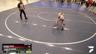 85 lbs Quarterfinal - Tysen Schaefer, Paynesville vs Oliver Fuhol, Rum River