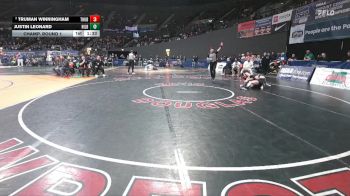 5A Boys 138 lbs Champ. Round 1 - Justin Leonard, Hillsboro Boys vs Truman Winningham, Thurston Boys