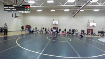 140 lbs Champ. Round 2 - Hazel Murray, Twin Falls vs Gemma Lebeau, Eagle