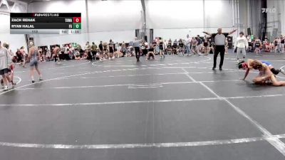 113 lbs Round 4 (6 Team) - Zach Rehak, TDWC Maniacs vs Ryan Halal, Frost Gang