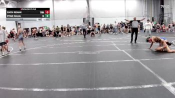 113 lbs Round 4 (6 Team) - Zach Rehak, TDWC Maniacs vs Ryan Halal, Frost Gang