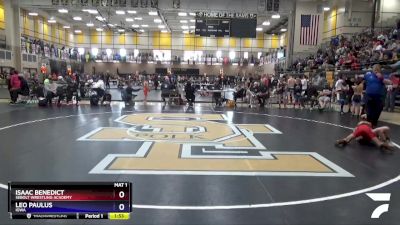 70 lbs Round 1 - Isaac Benedict, Sebolt Wrestling Academy vs Leo Paulus, Iowa