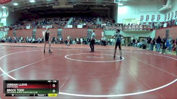 138 lbs Champ. Round 1 - Jordan Lloyd, Unattached vs Brock Todd, Columbus North Wrestling Club