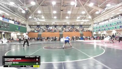 157 lbs Cons. Round 2 - Nathaniel Lewis, Boulder City vs Tanner Reyes, Dana Hills