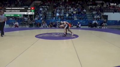 125 lbs Semifinal - Aidan Gruenenfelder, Loras vs Brett Birchman, Wartburg