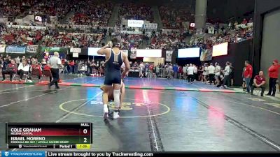 AA - 160 lbs Semifinal - Israel Moreno, Missoula Big Sky / Loyola Sacred Heart vs Cole Graham, Helena Capital