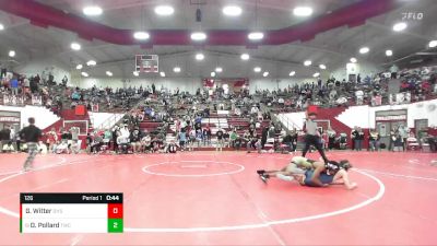 126 lbs Champ. Round 1 - Demetrius Pollard, Techie Wrestling Club vs Gus Witter, Delta High School