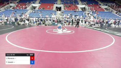 160 lbs Cons 32 #2 - Israel Moreno, Montana vs Tristan Steldt, Wisconsin