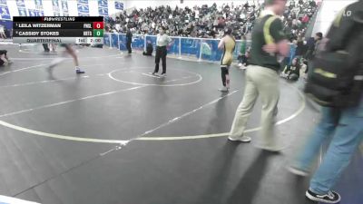 110 lbs Quarterfinal - Leila Witzerman, Peninsula vs Cassidy Stokes, Heritage