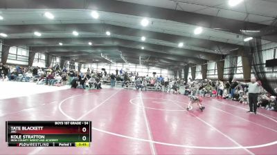 54 lbs Cons. Semi - Tate Blackett, JWC vs Kole Stratton, Iron County Wrestling Academy