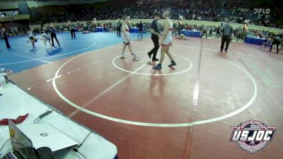 160 lbs Quarterfinal - Remington Merlau, Maize Kids Wrestling Club vs Hayden Rackley, Team Choctaw