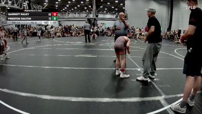 72 lbs Round 4 (8 Team) - Garrett Raley, Kardiac Kidz vs Preston Dalton, Yale Street