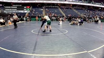 2A 285 lbs Cons. Round 1 - Steven Ferebee, John A. Holmes High School vs Spencer Shade, Bandys High School