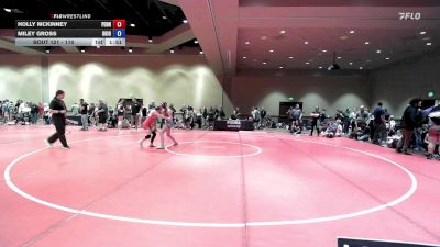 110 lbs Cons. Round 2 - Holly McKinney, Pennsylvania vs Miley Gross, Ohio