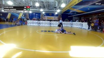132 lbs Champ. Round 2 - Ryker Hicks, Well Trained vs Manuel Moreno, Camden County Outsiders