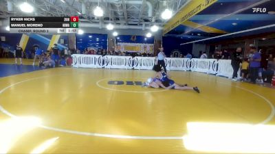 132 lbs Champ. Round 2 - Ryker Hicks, Well Trained vs Manuel Moreno, Camden County Outsiders