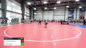 106 lbs Consi Of 32 #2 - Zachary Gomer-Chrobocinski, SC vs Jaron Barrientos, NY