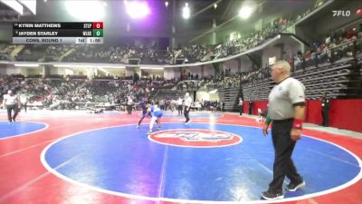 132-3A Cons. Round 1 - Kyrin Matthews, Stephenson vs Jayden Starley, West Laurens