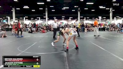 105 lbs Round 1 (8 Team) - Bryson Galofaro, Terps East Coast Elite vs Jackson D`Ettore, NC National Team